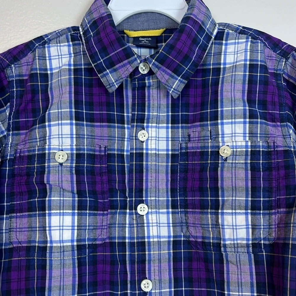GAP KIDS‎ Plaid Button-Up Shirt EUC